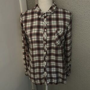 Sanctuary Plaid Button Down S Gorpcore Academia Fall Winter Cabincore Cowgirl